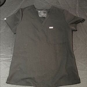 Figs Women's Black Short Sleeve Tee